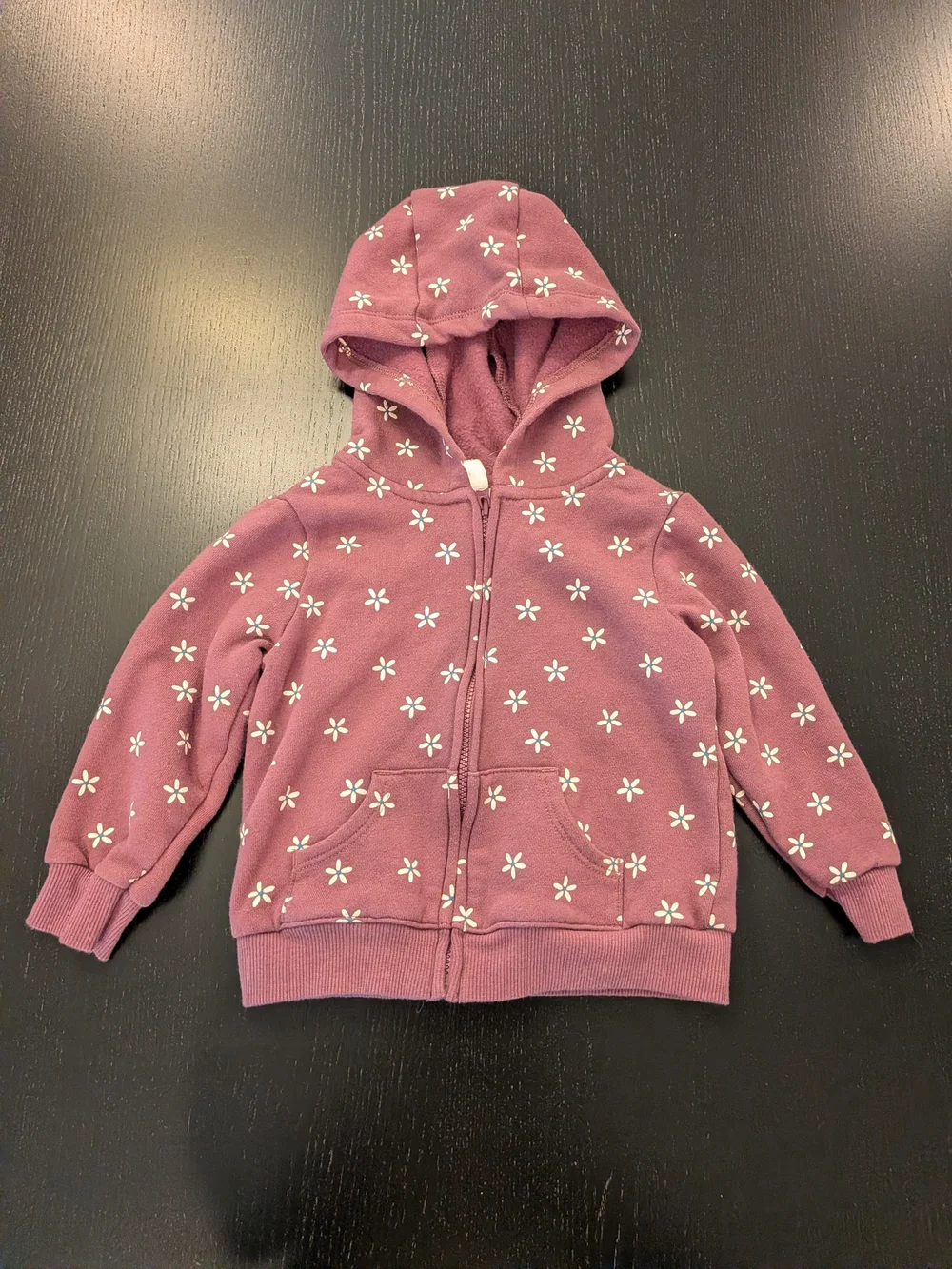Carter's Purple Floral Zip Hoodie